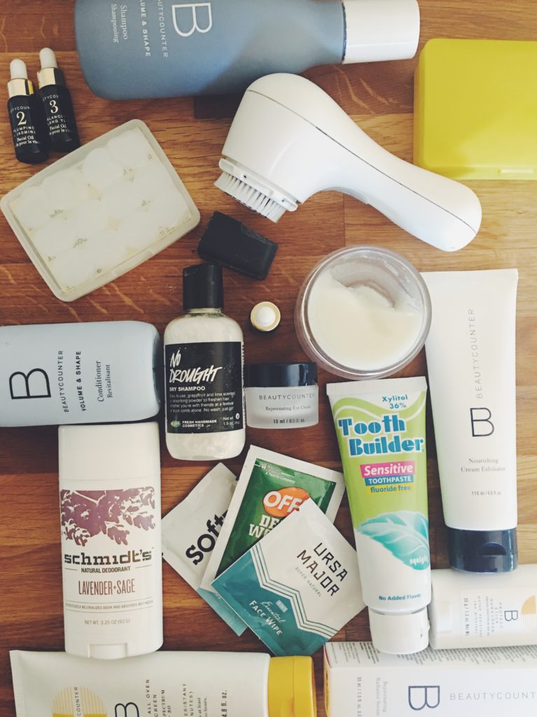 skincare used for vanlife